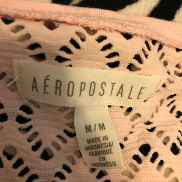 Aeropostale pink see-through back crop top - Picture 3 of 3